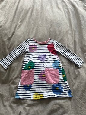 Mini Boden 4-5Y long sleeve floral dress